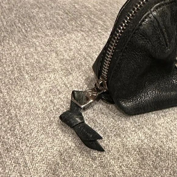 Proenza Schouler Black Leather Zip Pouch - Picture 3 of 6